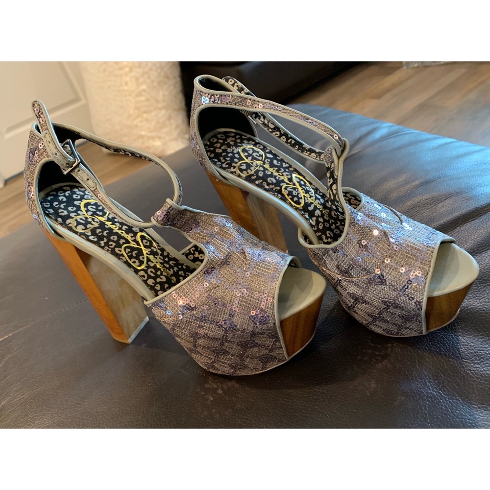 Jessica Simpson sparkly heels